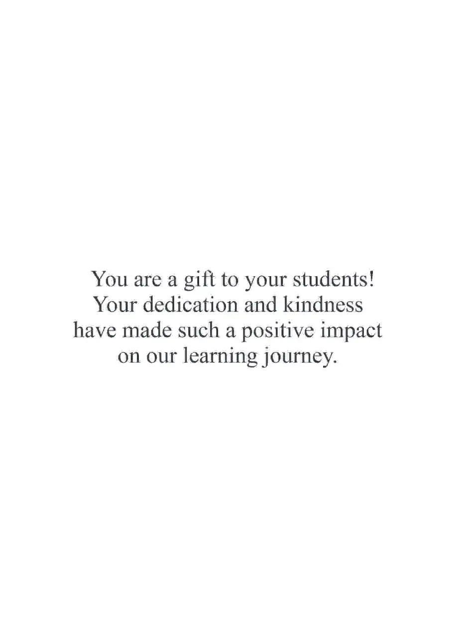 Teacher's Card - 3356
