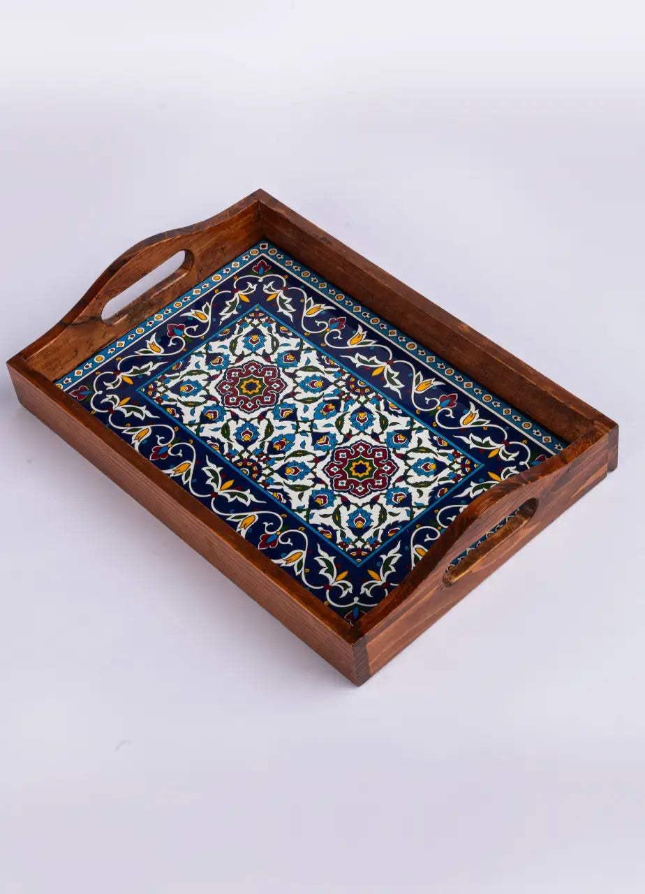 Mahfil Wooden Tray - TR-31211