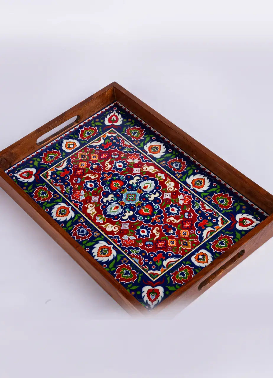 Bahaar Wooden Tray - TR-10151