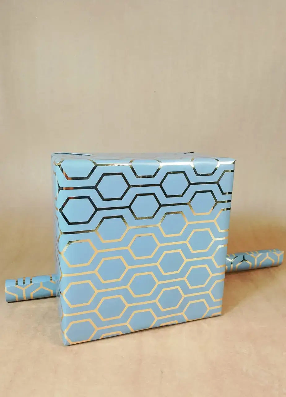 Grey Foiled Wrapping Sheets