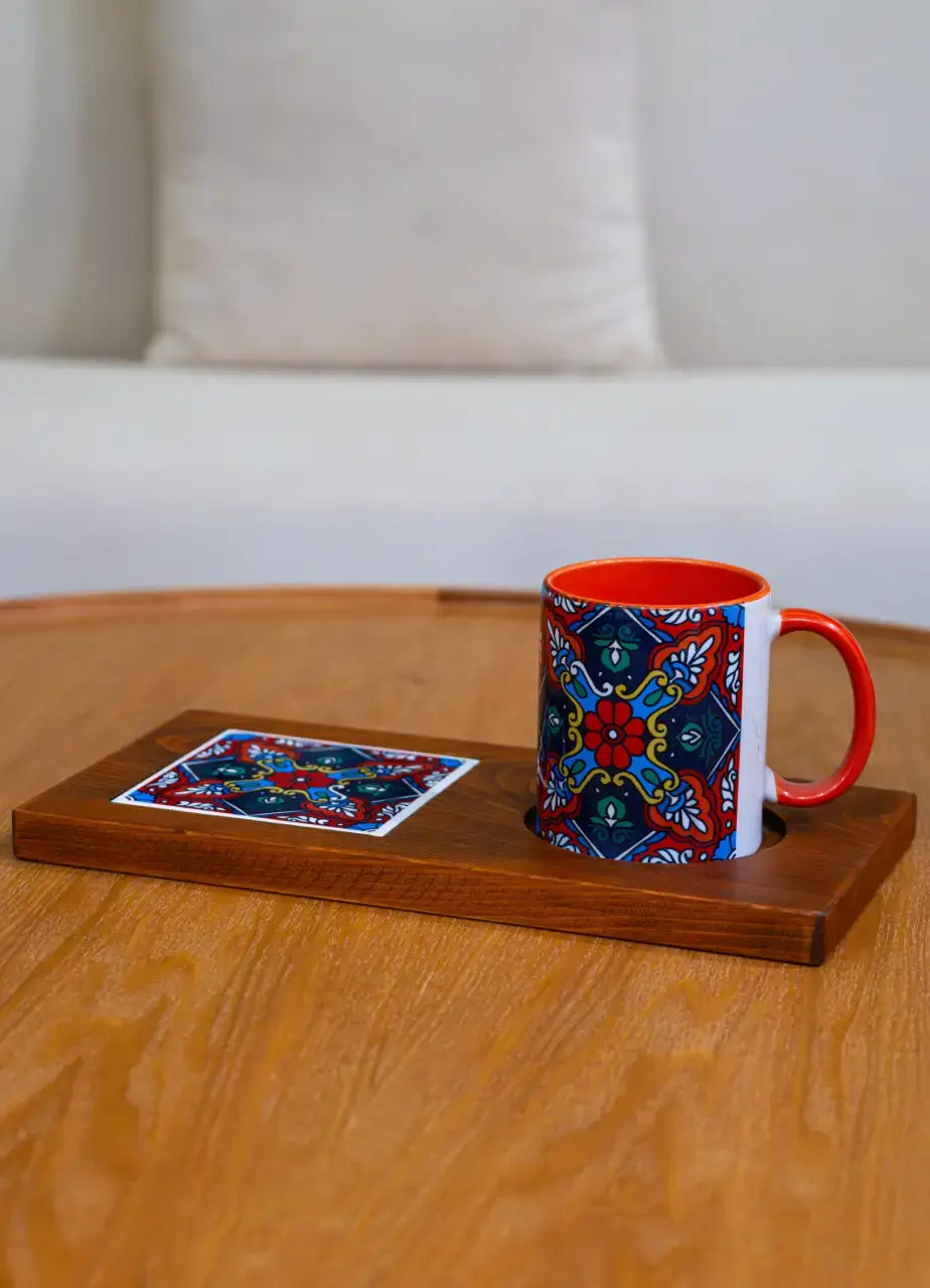 Artisan Mug & Tray Set