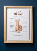 All About My Dad Wall Hanging - LFM5