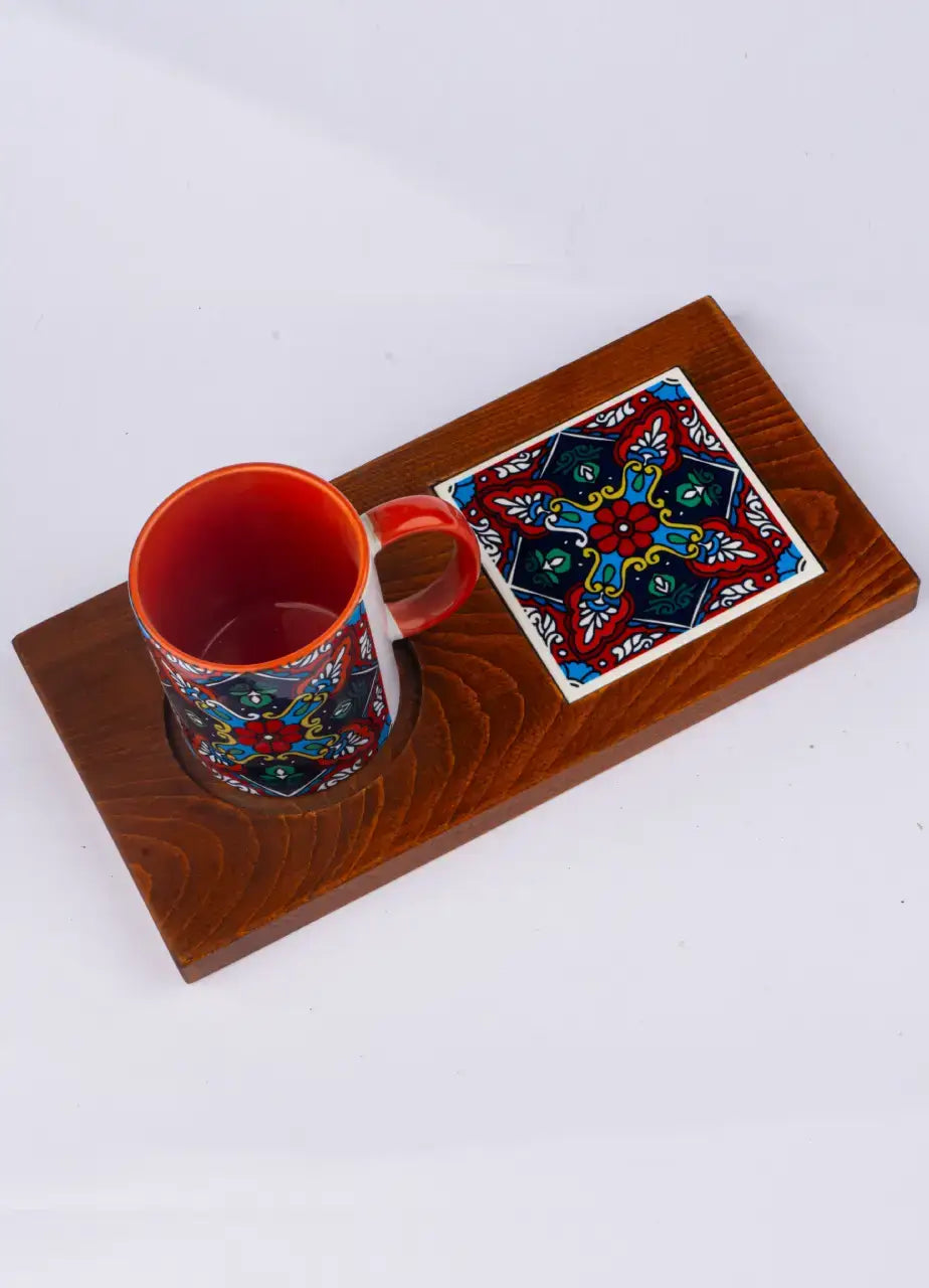 Artisan Mug & Tray Set