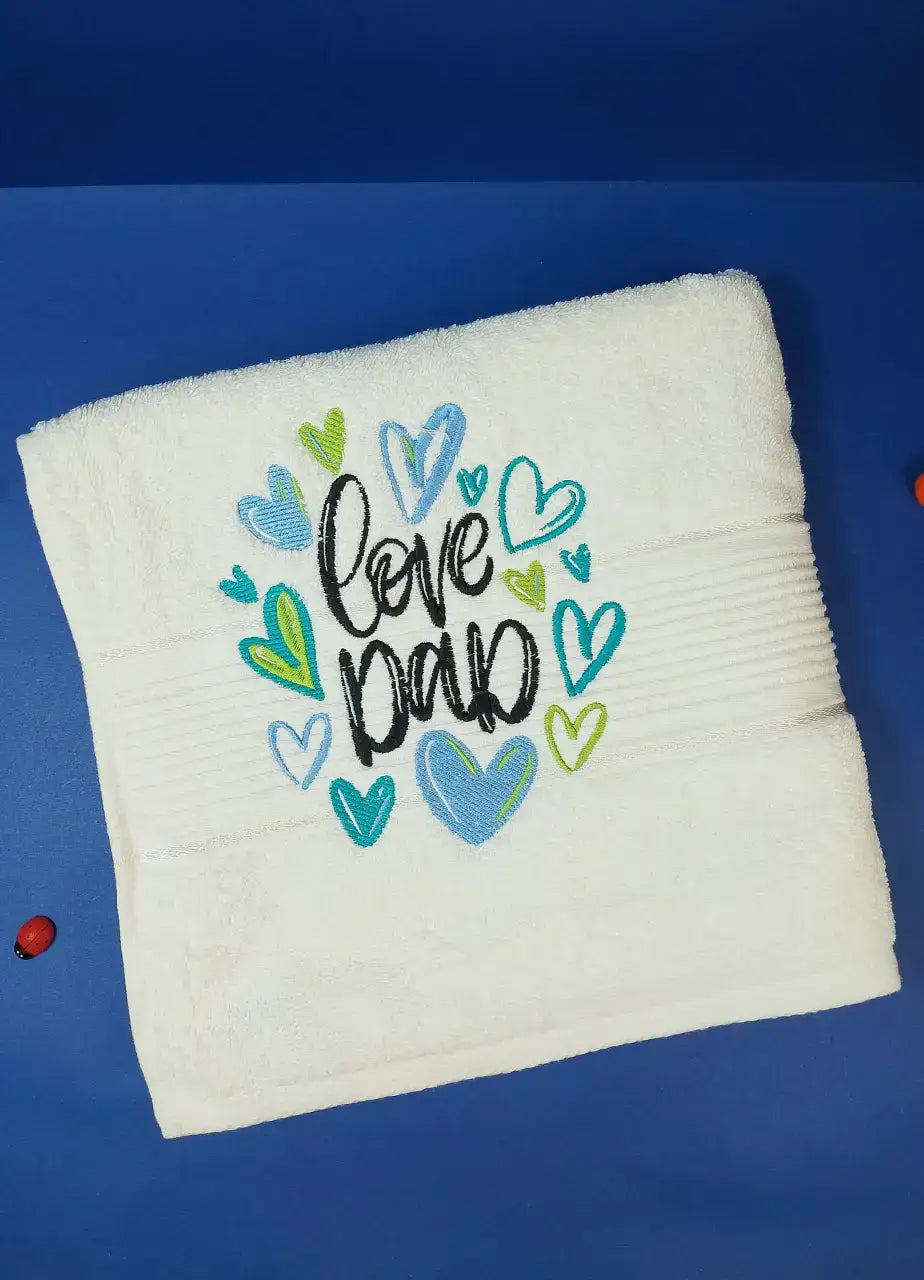 Love Dad Towel (Medium) - DDB55