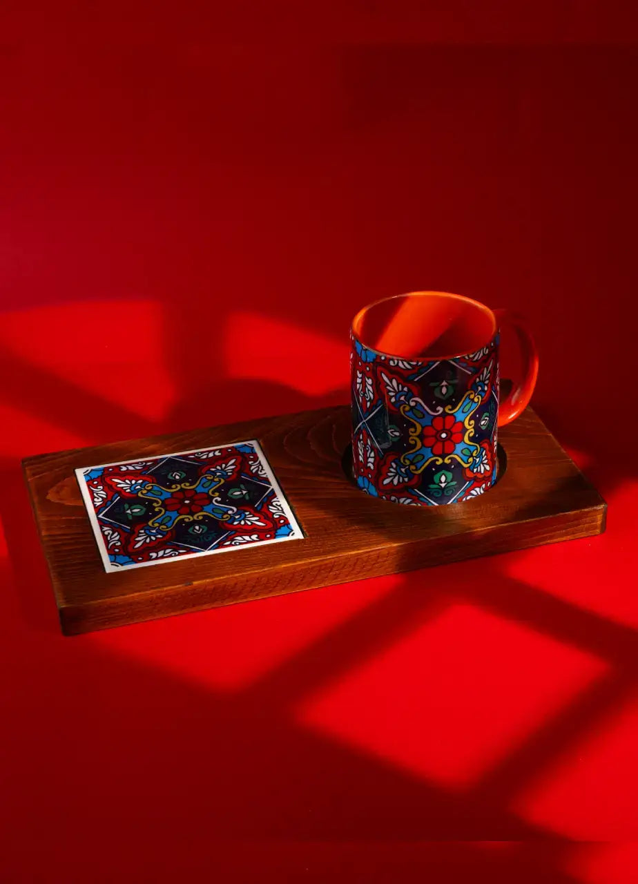 Artisan Mug & Tray Set