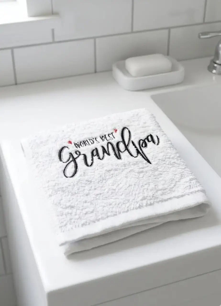 World's Best Grandpa Towel (Small) ddb60