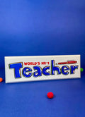World's Nr 1 Teacher Quotation Plate - QP73