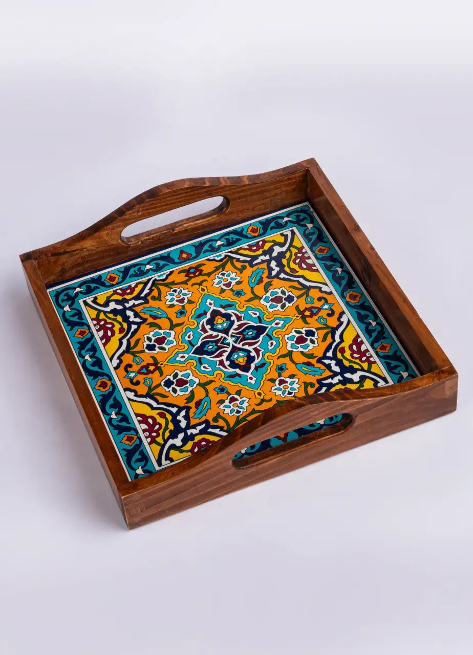 Virsa Wooden Tray - TR-23231