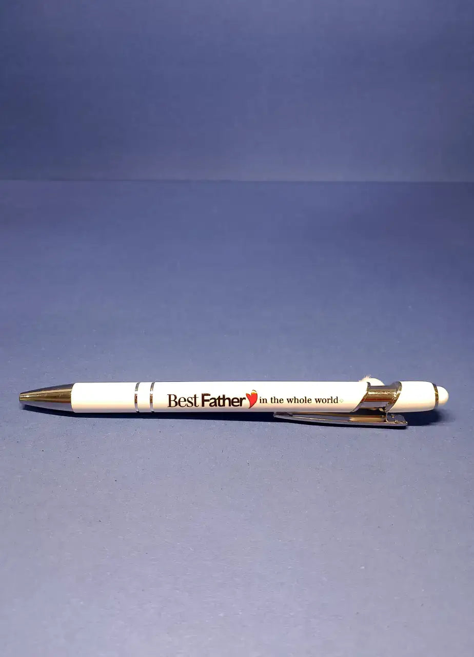 Pen for Dad (Best Father In The Whole World - White) - DDB24