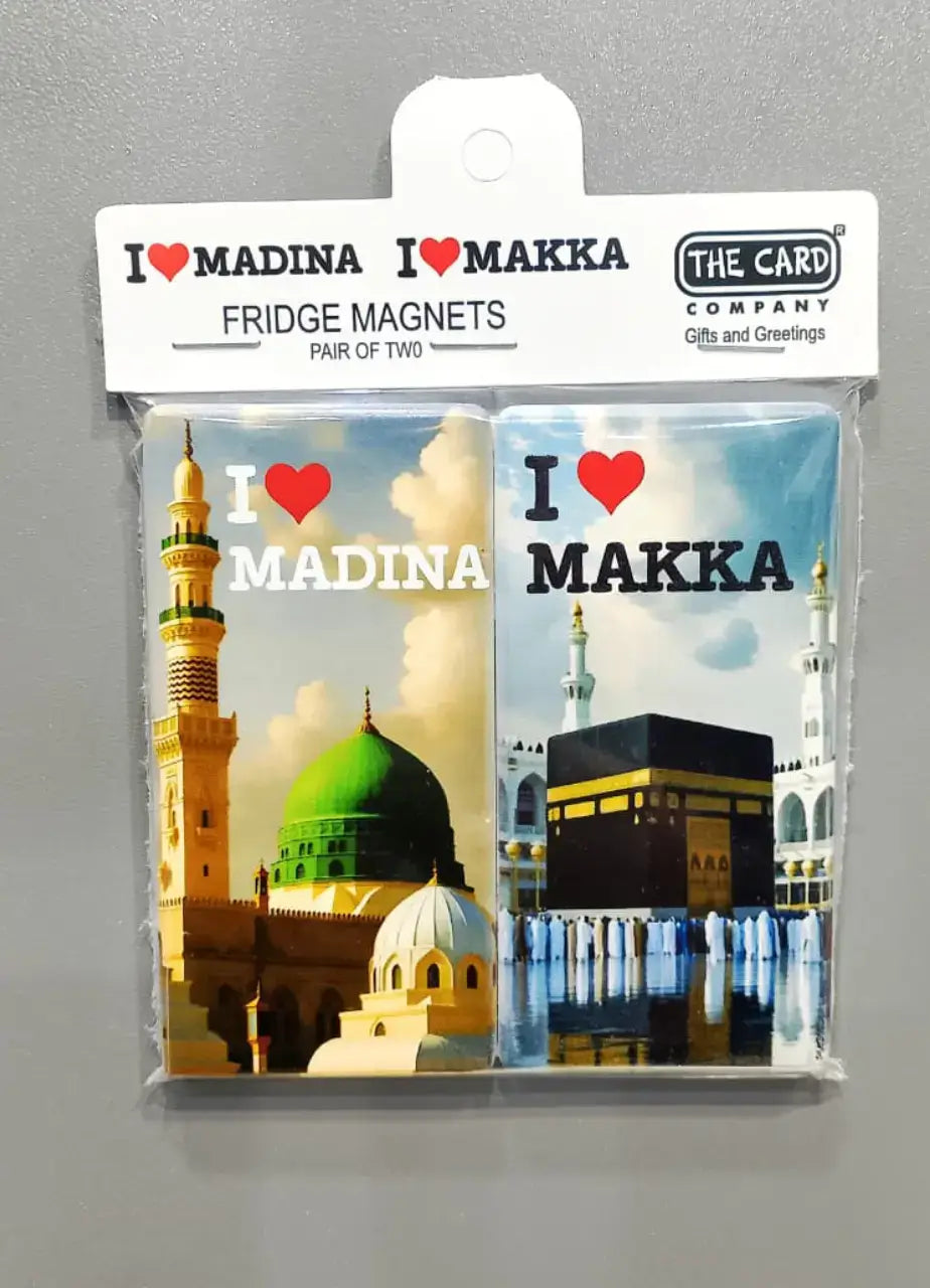 I love Makka, I love Madina Fridge Magnets Set - RMZ56