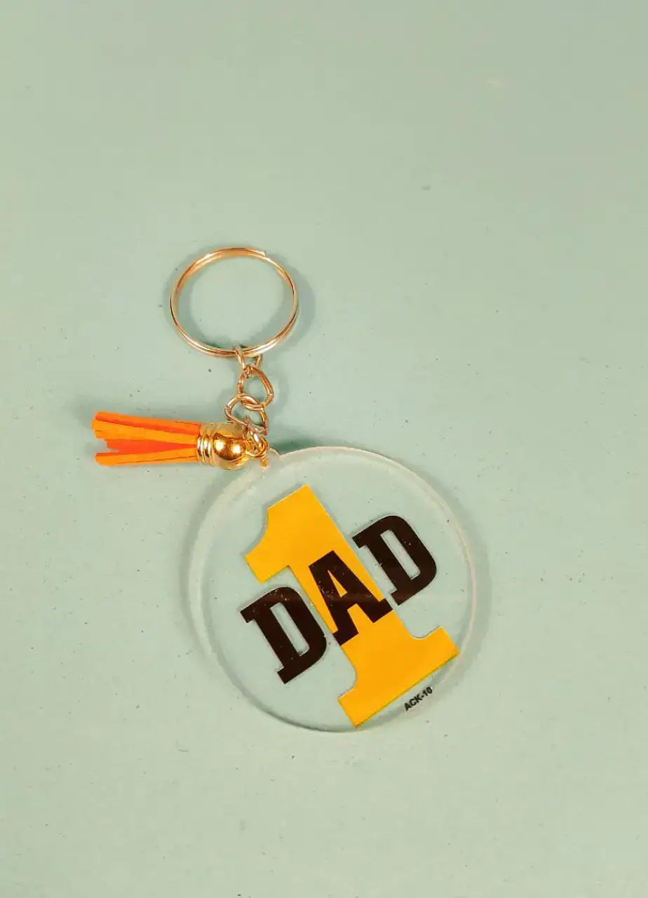 Number 1 Dad Keychain - ACK10