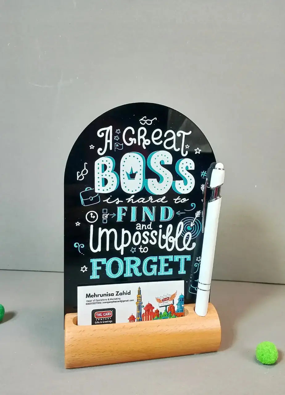 A Great Boss Is Hard To Find And Difficult To Forget Acrylic Decor - BSLD5