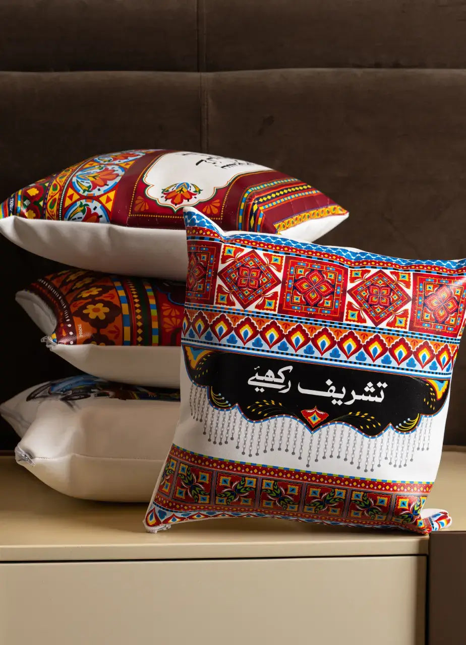 Tahreef rakhiye Truck Art Cushion - TKR01