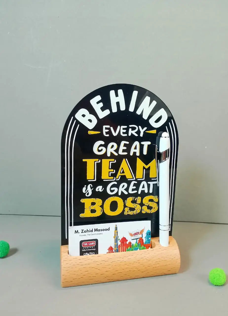 Behind Every Team Is A Great Boss Acrylic Decor - BSLD4