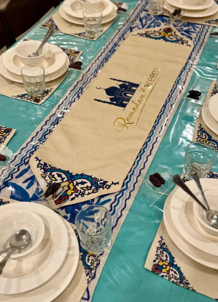 Ramadan Kareem Table Runner and Placemats Set