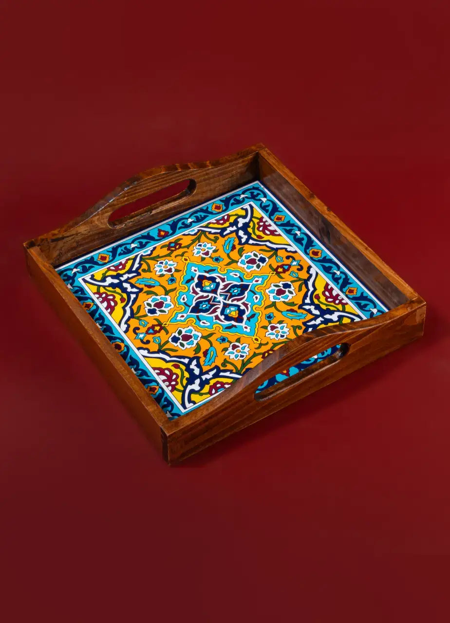 Virsa Wooden Tray - TR-23231