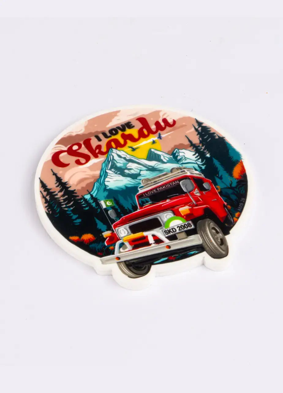 Fridge Magnet (I Love Skardu) - AMS28