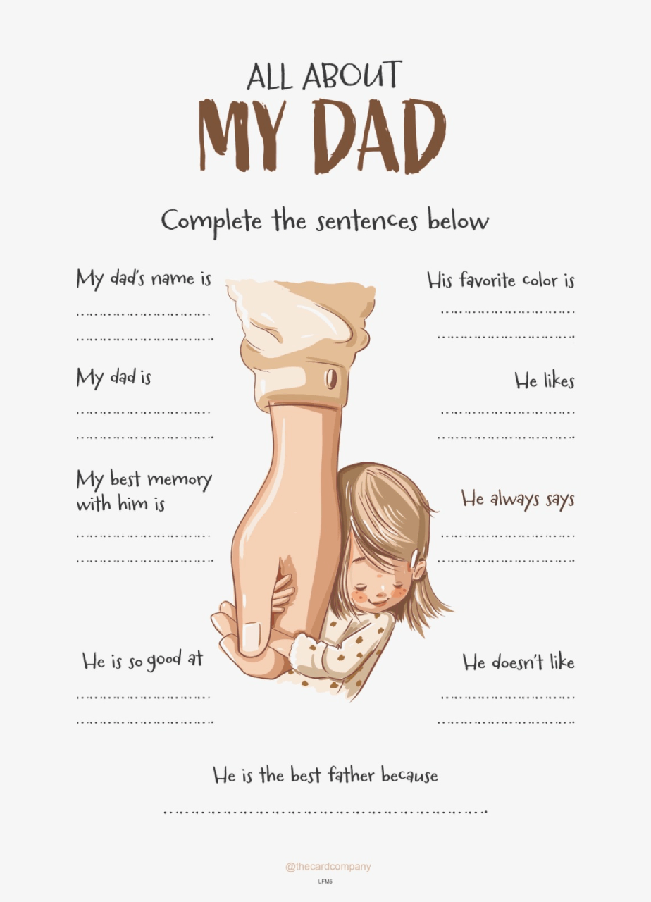 All About My Dad Wall Hanging - LFM5