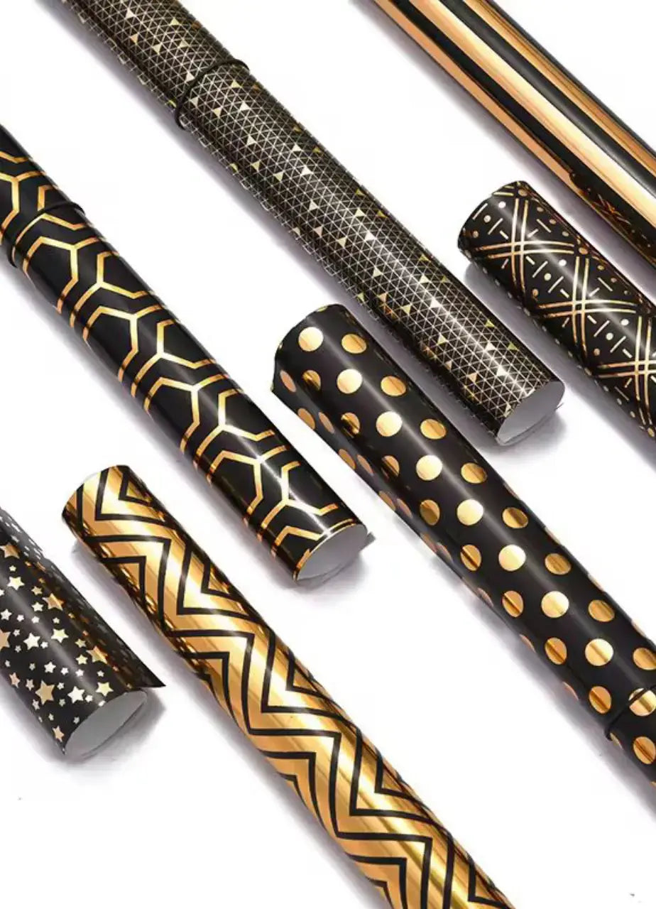 Black Foiled Wrapping Sheets