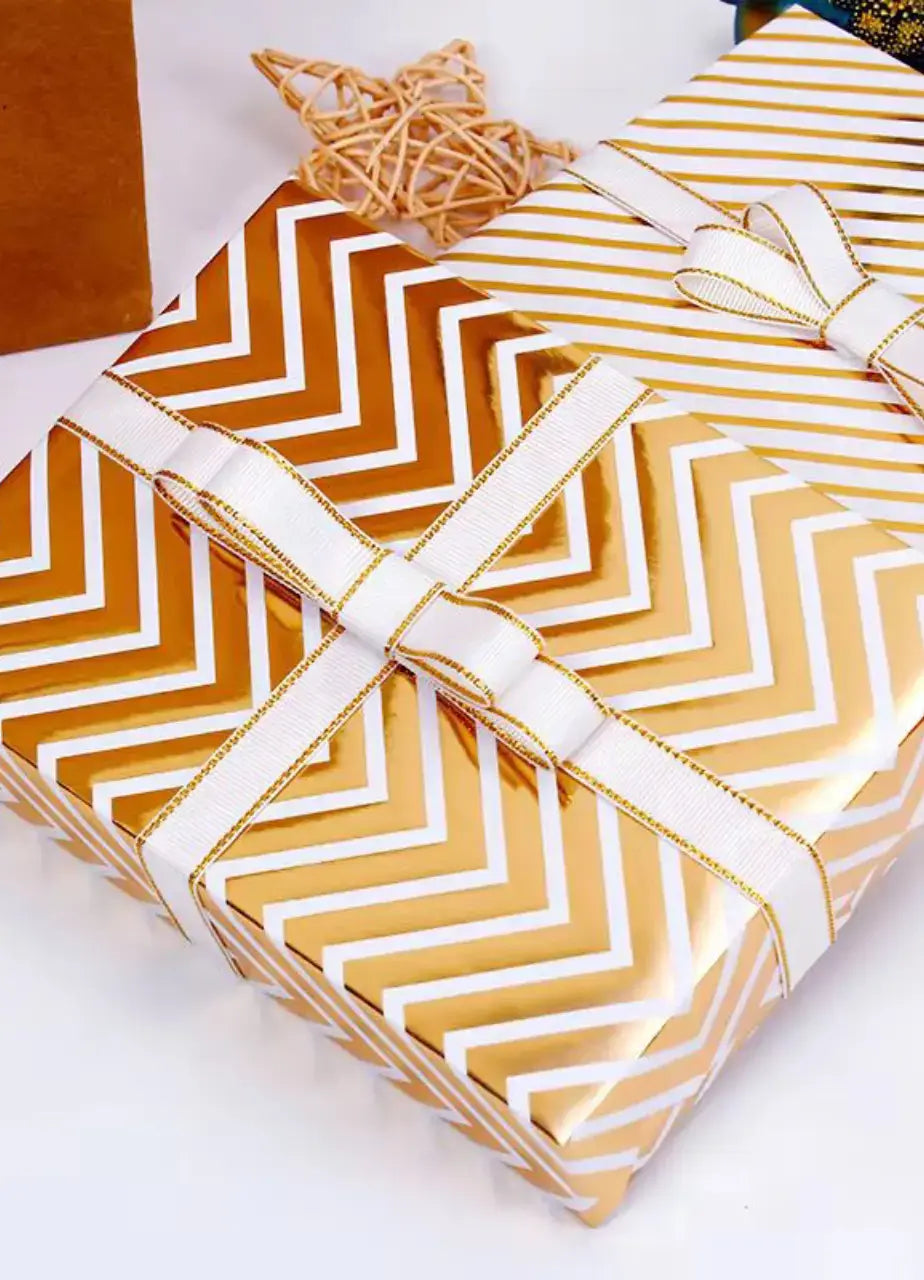 White Foiled Wrapping Sheets