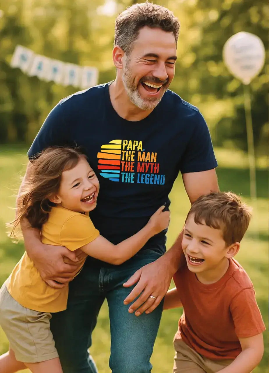 Papa, The Man, The Myth, The Legend  T-Shirt15 (Blue)