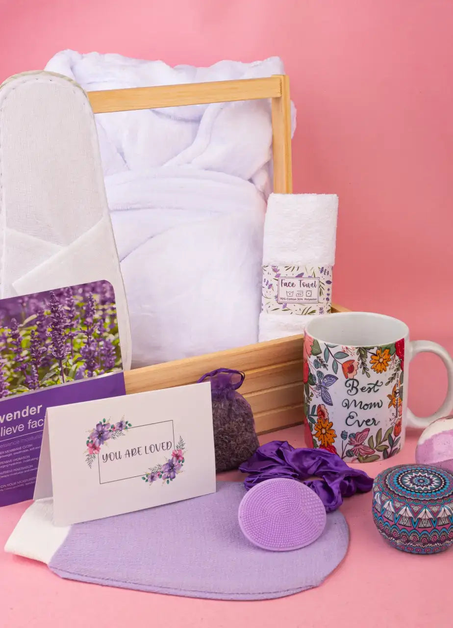 Mom Self-care Lavender Basket