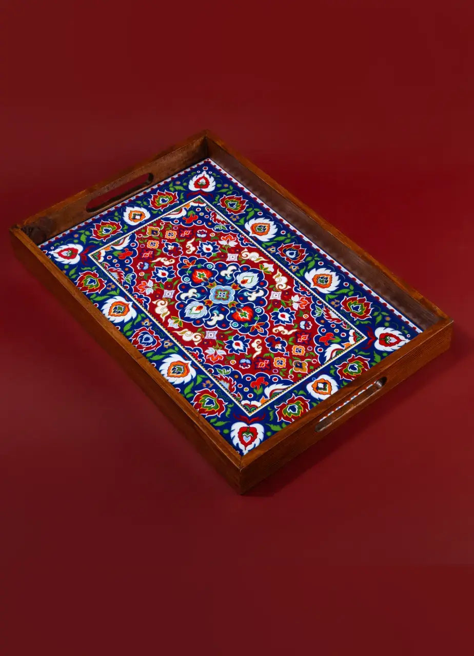 Bahaar Wooden Tray - TR-10151